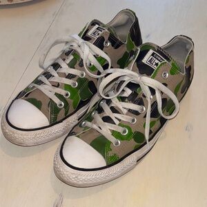 Converse Green Camouflage Sneakers